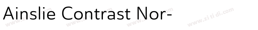 Ainslie Contrast Nor字体转换